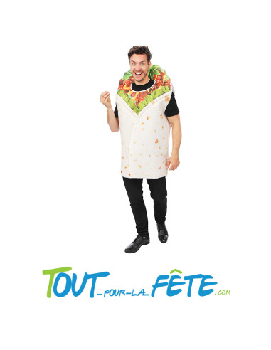 Déguisement de burrito taille adulte taille unique (combinaison)