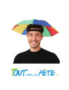 Chapeau parapluie multicolore taille unique pour adulte ( accessoire humoristique )
