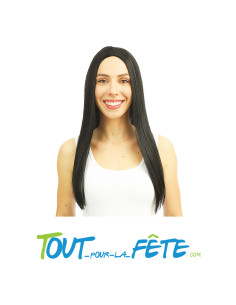 Perruque Longue Raide brune - noire 60 cm taille unique pour femme