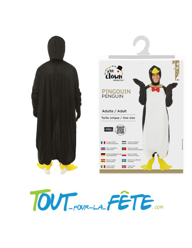 Déguisement de pingouin taille unique pour adulte