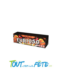 Feu d'artifice compact furioso 2 minutes 130 coups multicolores 25mm