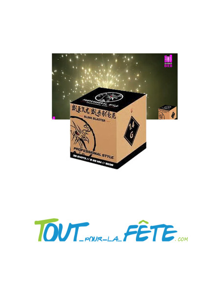 Feux d'artifice compact Blink Blaster 50 seconde 36 coups  calibre 25mm