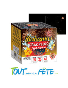 Feux d'artifice compact Bahamas Crackling 40 secondes 25 coups 20mm 2