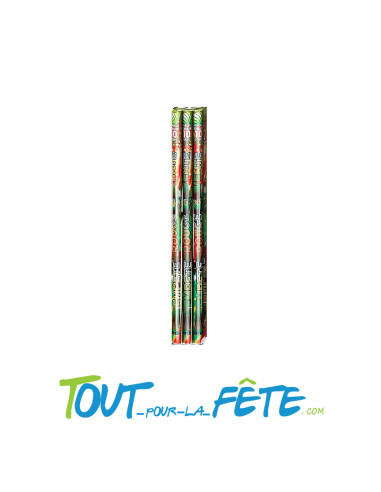 Chandelle romaine tempête rouges et vertes 10 coups ( calibre 20mm )