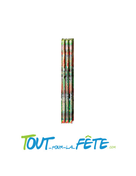 Chandelle romaine tempête rouges et vertes 10 coups ( calibre 20mm )
