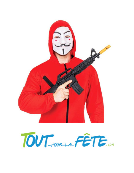 Arme mitraillette / fusil de braqueur bruiteur 67cm