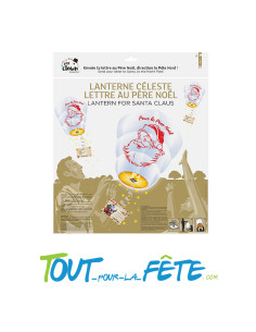Lanterne céleste de Noël avec lettres " a envoyer au pere noel, direction le pole Nord !" 2