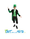 Déguisement de leprechaun vert et noir " saint patrick" taille adulte