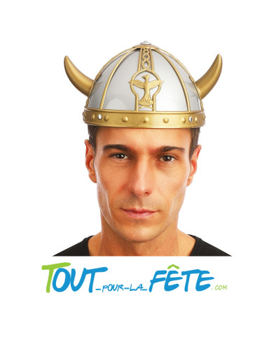Casque viking avec 2 petites cornes - adulte -