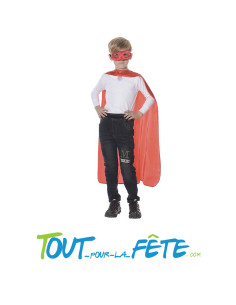 Déguisement de super-héros ( cape - loup - manchettes ) couleur taille enfant 10/12 ans