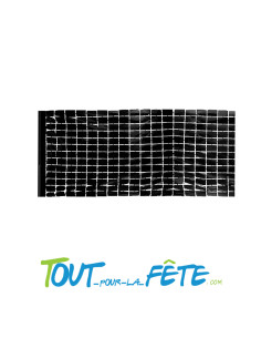 Rideau foil square noir 200 x 100 cm avec fixation adhésive 2