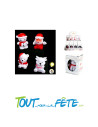 Figurine veilleuse de Noel lumineuse 8cm ( modèle alétoire )