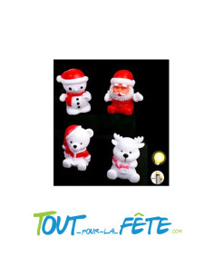 Figurine veilleuse de Noel lumineuse 8cm ( modèle alétoire ) 2