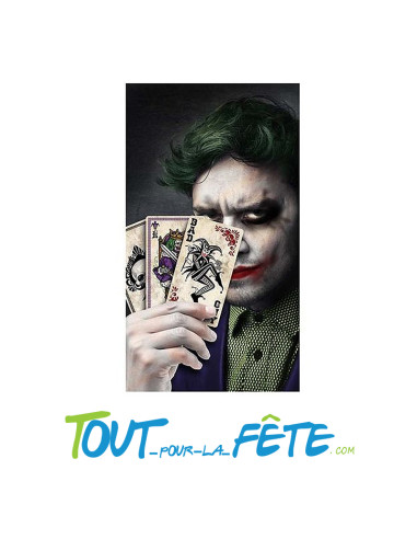 Jeu de 12 cartes géante joker / mr smile 11x20 cm
