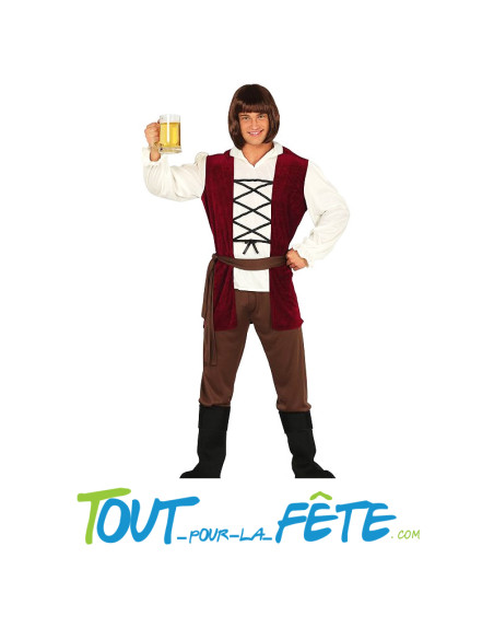 Déguisement de tavernier / paysan / aubergiste médiéval taille adulte