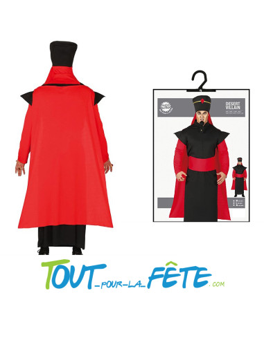 Déguisement de vizir Jafar "Aladdin" vilain du désert taille adulte pour homme