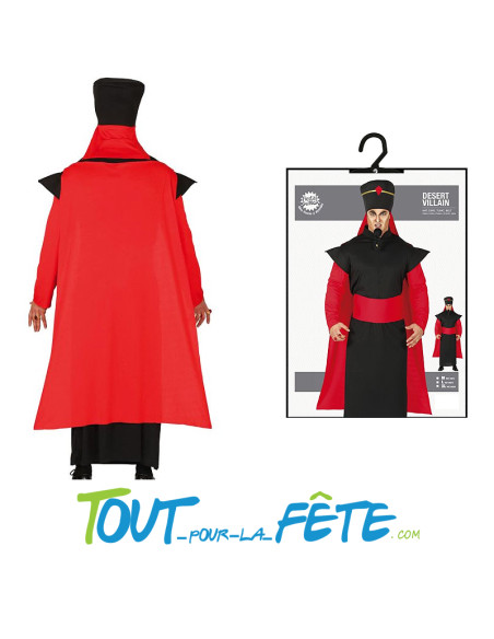Déguisement de vizir Jafar "Aladdin" vilain du désert taille adulte pour homme