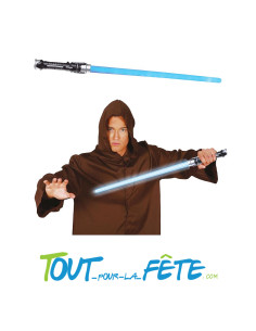 Arme factice sabre laser avec lumière bleue pour jedi "Star Wars" 67cm 2