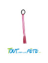 3 tresses avec élastique fuchsia 35 cm