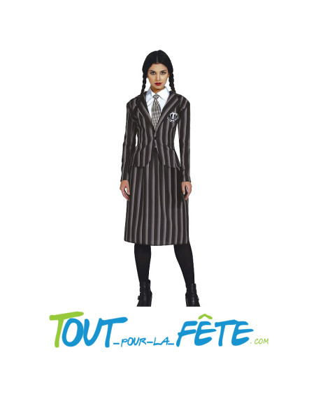 Déguisement de Mercredi Addams (uniforme d'école) adulte