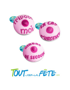 Seins / Nichons humoristique anti-stress 3 modèle différent 9cm x 8cm