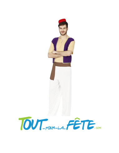 Déguisement voleur du désert - arabe Aladdin taille adulte pour homme