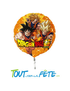 Ballon en aluminium rond Dragon ball super 45 cm
