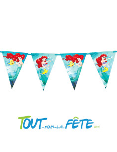 Guirlande fanion Disney La petite sirène Ariel 2.30m Licence officielle 2