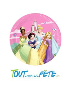 Lot de 8 assiettes Princesses Disney © 2