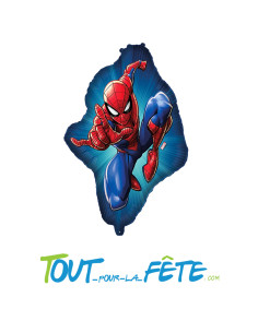 Ballon aluminium forme Spider Man© 68.5 x 88cm gonflage air / hélium 2