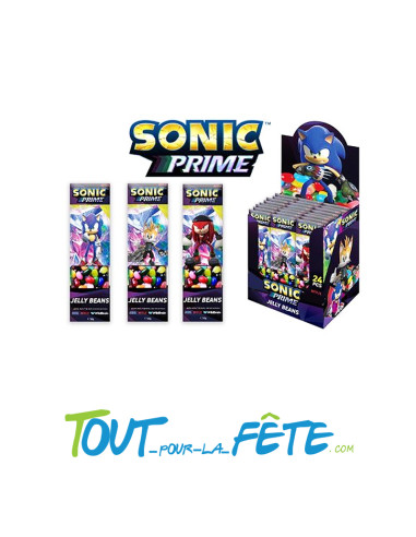 Bonbons jelly beans Sonic 20g un plaisir sucré