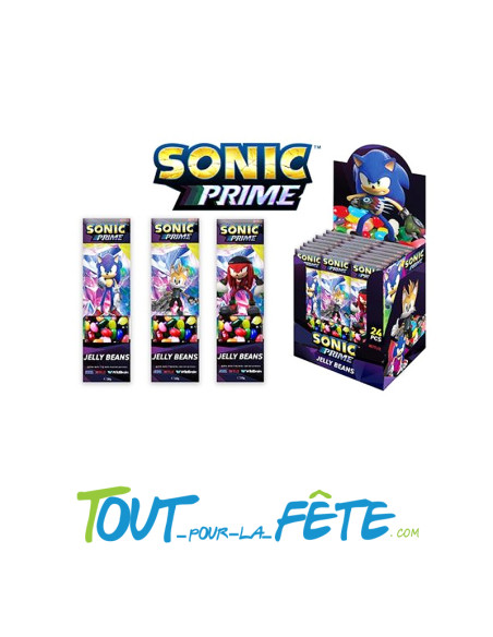Bonbons jelly beans Sonic 20g un plaisir sucré