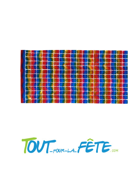 Rideau foil square multicolore 200 x 100 cm pour photobooth - décor de fond