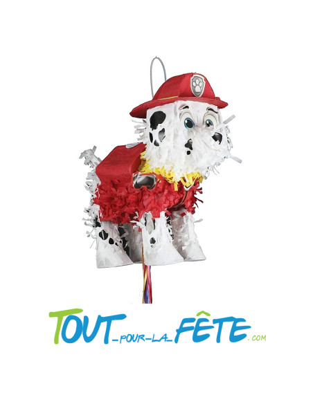 Pinata a tirer Pat patrouille pompier Marcus 34x34 cm licence officielle