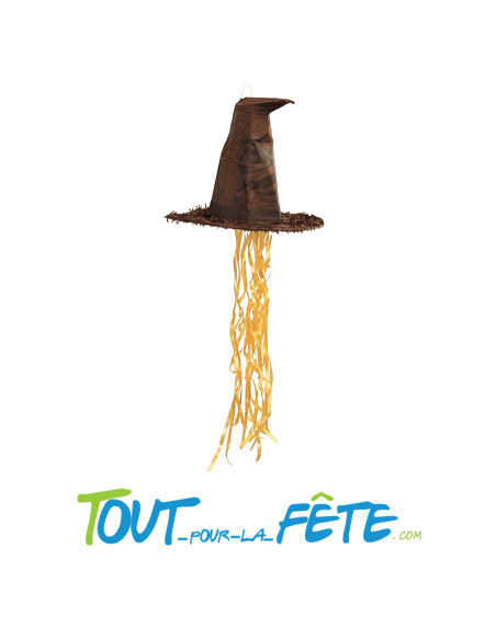 Pinata a tirer Harry potter chapeau magique / chapeau de sorcier 30x35 cm