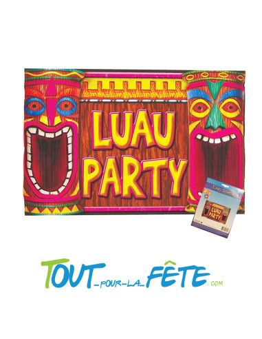 Décoration poster Hawai / tahiti "luau party" totem