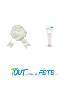 Lot de 4 noeud automatique à tirer 18 cm couleurs blanc, rouge, or 2