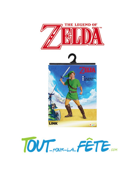 Déguisement de Link The legend of zelda™ (tunique, chapeau, ceinture, sangle)