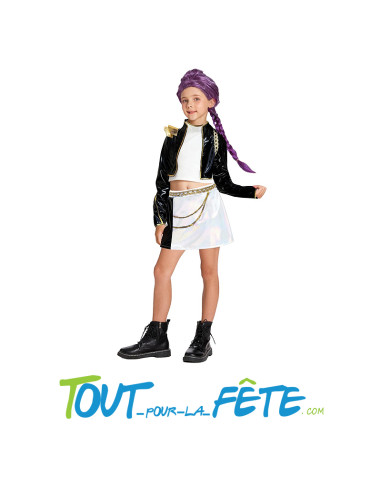 Déguisement K-pop star demon hunters " Rumi " pour fille taille enfant