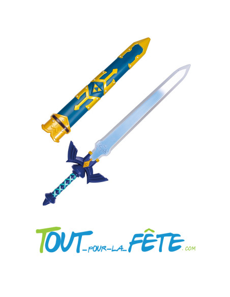 épée link avec fourreau "the legend of zelda" taille 65cm en plastique