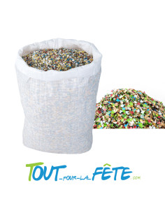 Sac de 10kg de Confettis carnaval multicolore biodegrable a lancer 2