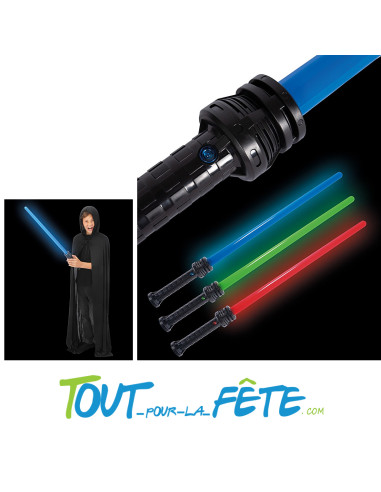 Sabre laser 66cm avec son et lumiere ( vert - bleu - rouge ) accessoire de déguisement