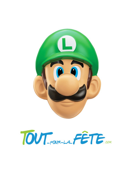 Masque coque Luigi Super Mario™ vert taille adulte Licence officielle