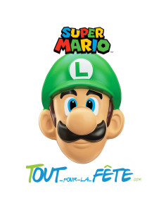 Masque coque Luigi Super Mario™ vert taille adulte Licence officielle