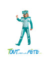 Déguisement Minecraft armure en diamant taille enfant (combinaison, coiffe)