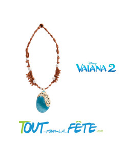 Collier Vaiana sous licence offcielle Disney™ pour enfant taille unique