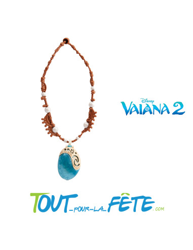 Collier Vaiana sous licence offcielle Disney™ pour enfant taille unique