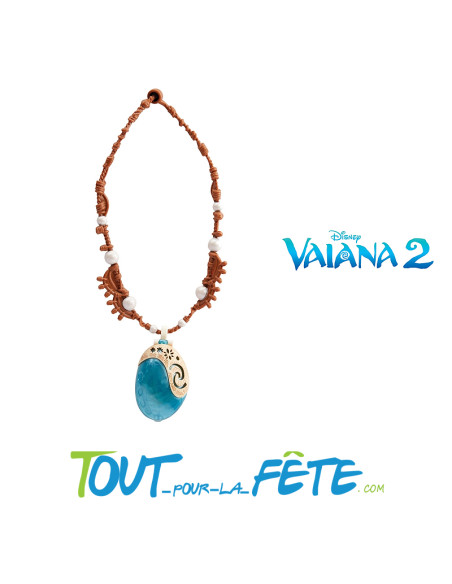 Collier Vaiana sous licence offcielle Disney™ pour enfant taille unique