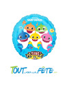 Ballon aluminium musical happy birthday Baby shark© 71cm