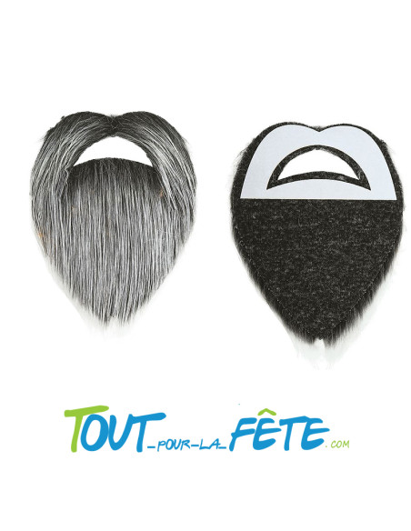 Barbe et moustache grises sorcier, mage, Gandalf